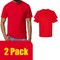 Gildan Adult's Softstyle Midweight Cotton T-Shirt, Red Arts & Craft Plain Tee